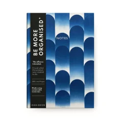 Abstract Blue Linen Notebook | Ohh Deer