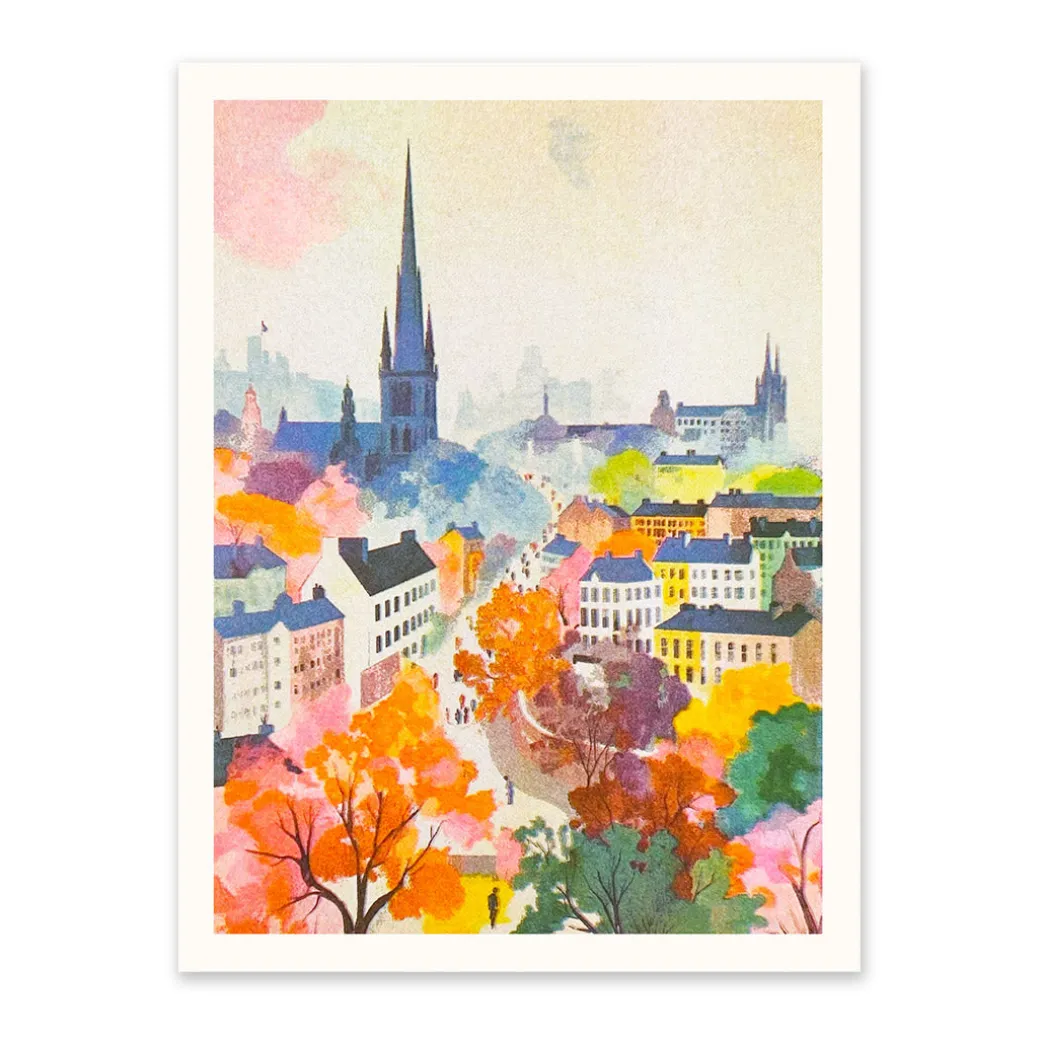 Abstract Edinburgh Riso Print (8x6)