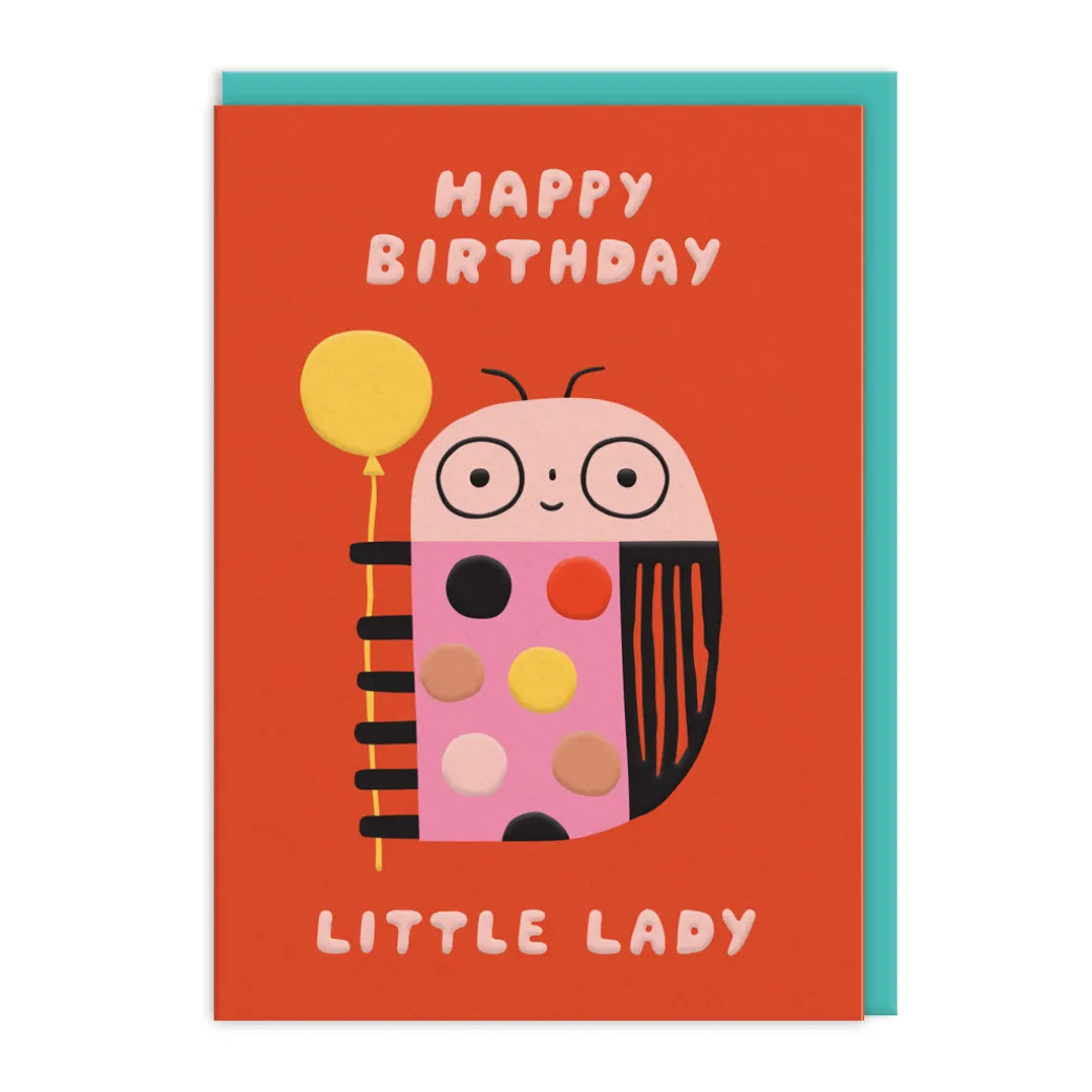 Adorable Little Lady Birthday Card 🎈 | Ohh Deer