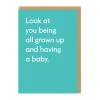 All Grown Up Having A Baby Card | New Baby Card | Ohh Deer