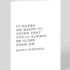 Always Older Than Me Birthday Card | Ohh Deer