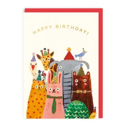 Animals Group Birthday Card | Emily Doliner | Ohh Deer
