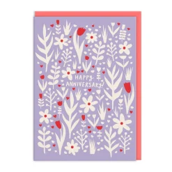 Anniversary Flowers Greeting Card