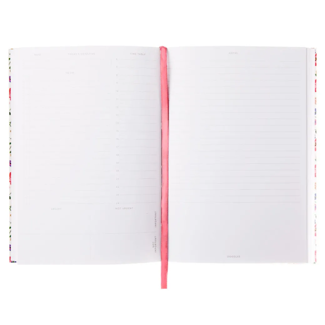 Autumn Ditsy Cream Floral Daily Planner