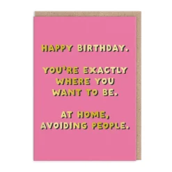 Avoiding People Greeting Card