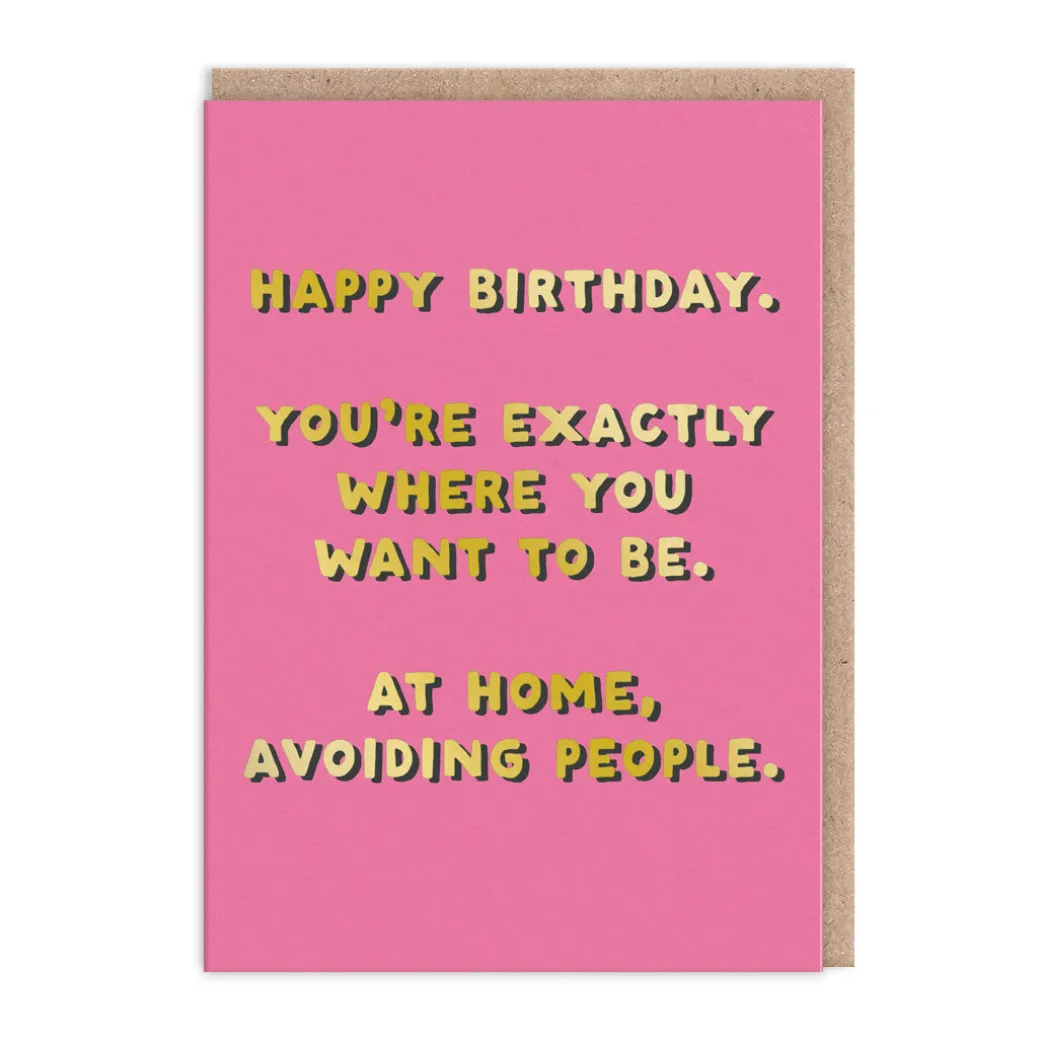 Avoiding People Greeting Card