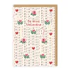 Be Mine Valentine Stitch Ditsy Card | Ohh Deer