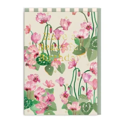 Beautiful Birthday Cyclamen Card