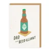 Beer-illiant Dad Greeting Card