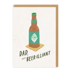Beer-illiant Dad Greeting Card