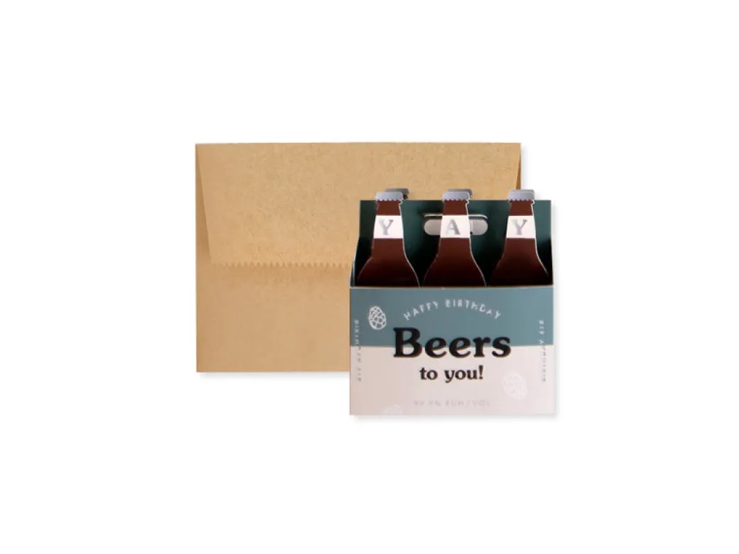 Beers To You 3D Pop Up Greeting Card | Ohh Deer