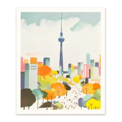 Berlin 5 Riso Print (12x10)