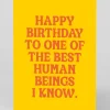 Best Human Being I Know Birthday Card | Ohh Deer