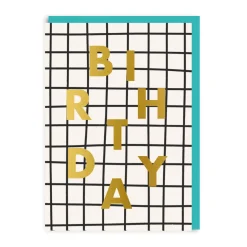 Birthday Check Grid Card | Happy Birthday Card | Ohh Deer