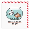 Birthday Fishes To You Square Card | Ohh Deer