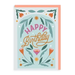 Birthday Floral Greeting Card | Ohh Deer