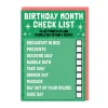 Birthday Month Checklist Birthday Card ✅ | Ohh Deer