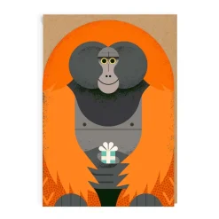 Birthday Orangutan Greeting Card