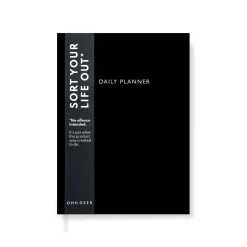 Black Daily Planner | Journal | Ohh Deer