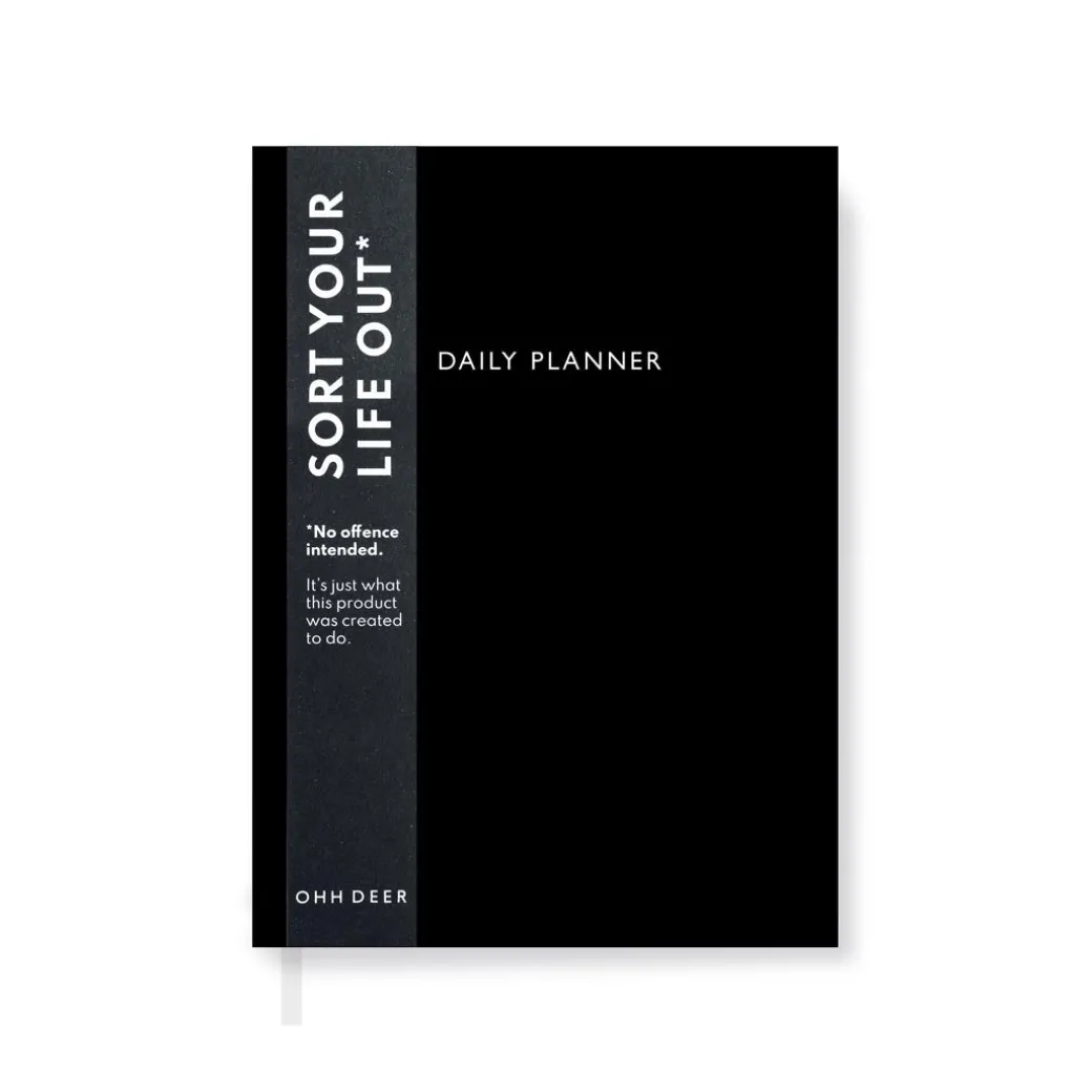 Black Daily Planner | Journal | Ohh Deer