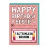 Bottomless Brunch Voucher Bestie Birthday Card 🥂 | Ohh Deer