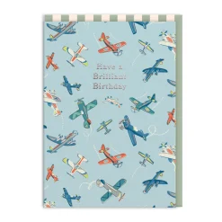 Brilliant Planes Birthday Card
