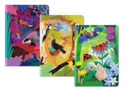 British Wildlife 3x Stitched Notebook Set (A5 Mini)