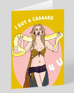 Britney Got A Card 4 U Greeting Card | Ohh Deer