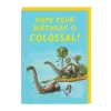 Brontosaurus Birthday Card