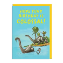 Brontosaurus Birthday Card