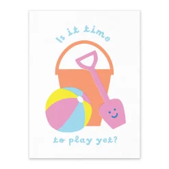 Bucket and Spade Riso Print (8x6)