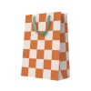 Burnt Sienna Checkerboard Large Gift Bag