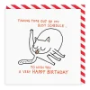 Busy Schedule Square Birthday Greeting Card