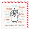 Cake! Cake! Cake! Square Birthday Card | Gemma Correll | Ohh Deer