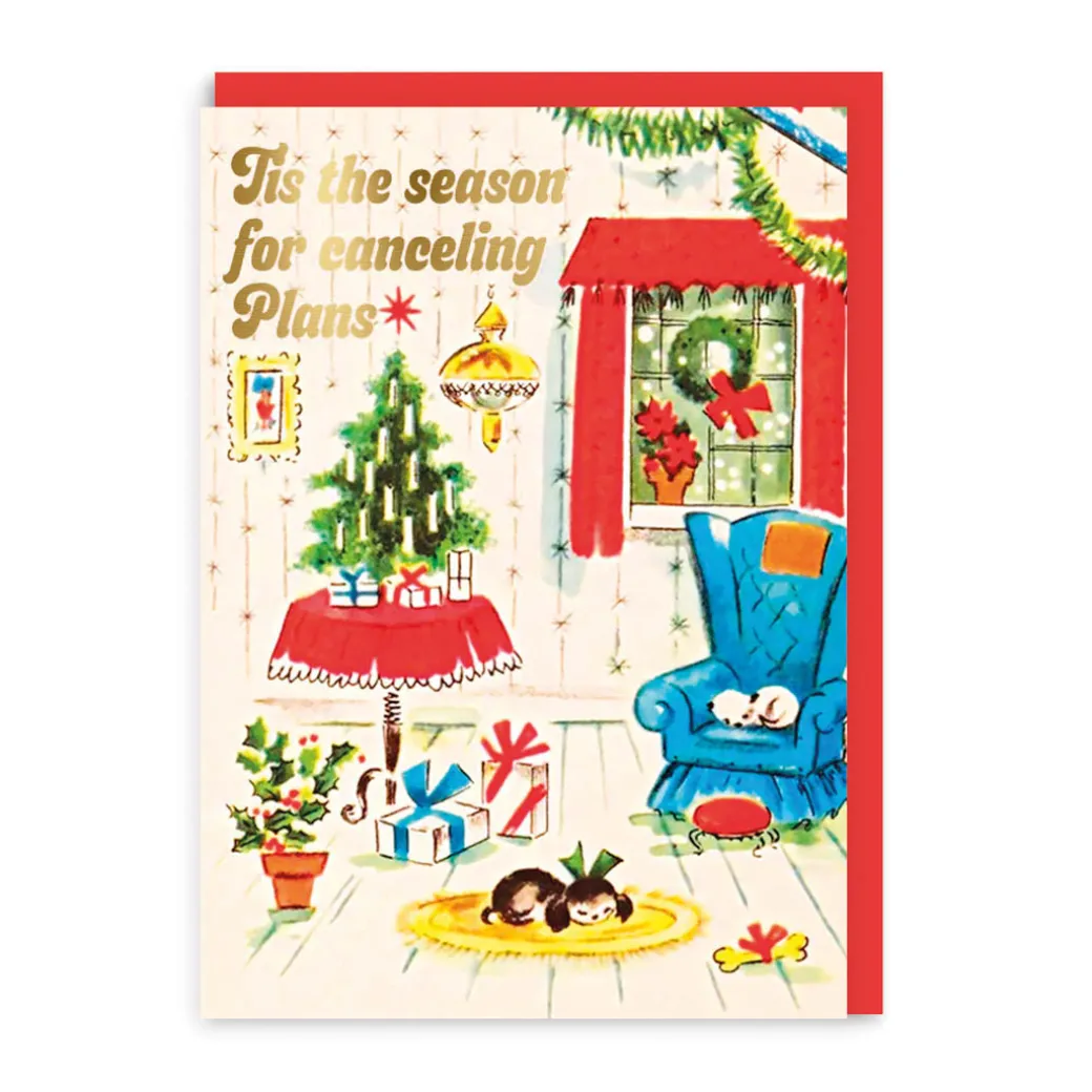 Canceling Plans Christmas Card - Smitten Kitten | Ohh Deer