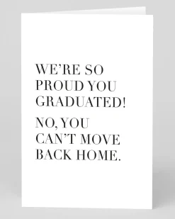 Can't Move Back Home Graduation Card | Ohh Deer