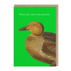 Card Is The Present Greeting Card
