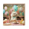 Cat At Table Birthday Card - Say Cheese | Ohh Deer