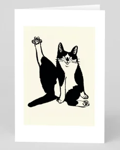 Cat Pose Greeting Card | Ohh Deer