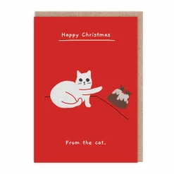 Cat Pudding Christmas Card - Ken The Cat | Ohh Deer