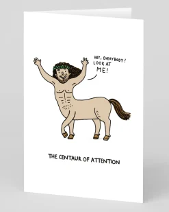 Centaur of Attention Greeting Card | Ohh Deer