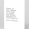 Check For Money Birthday Card | Ohh Deer