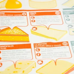 Cheeses of the World Tea Towel - Cheese Lover Gift | Ohh Deer