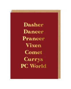 Comet Currys PC World Christmas Card | Ohh Deer