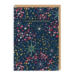 Congratulations Fireworks Greeting Card