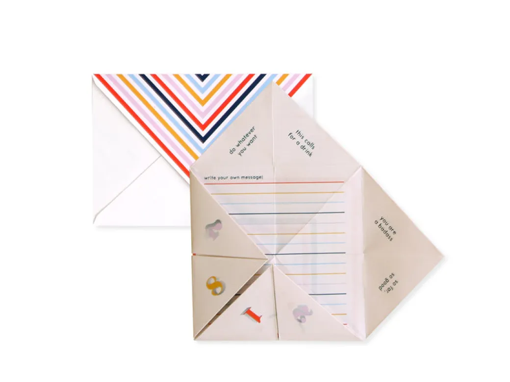Cootie Catcher 3D Pop Up Greeting Card | Ohh Deer