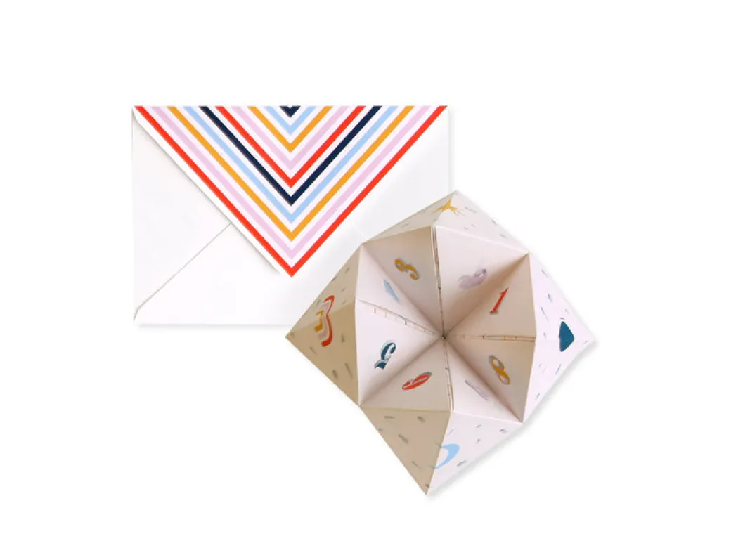 Cootie Catcher 3D Pop Up Greeting Card | Ohh Deer