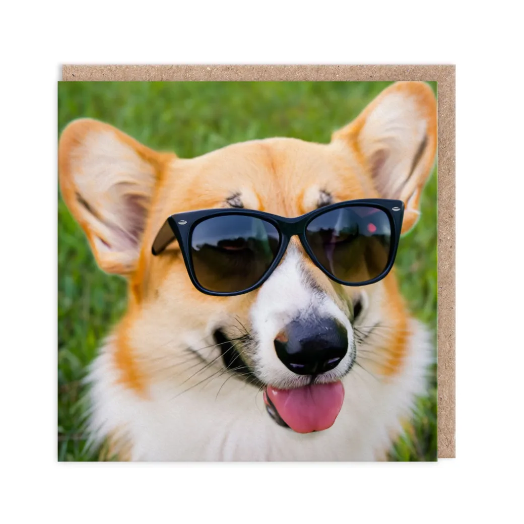 Corgi In Sunnies Greeting Card 🕶️ | Ohh Deer