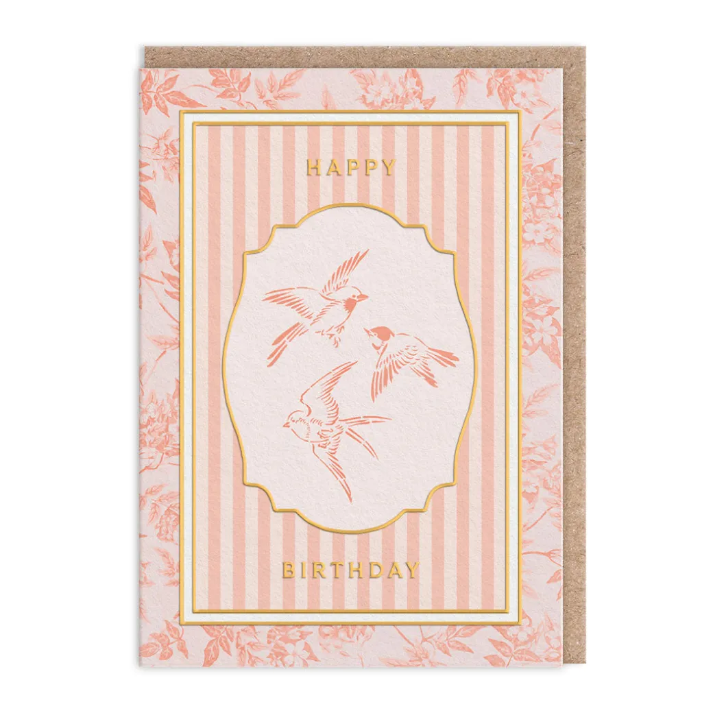 Cottagecore Collection of Birds Birthday Card
