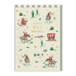 Cowboy Wild Birthday Card